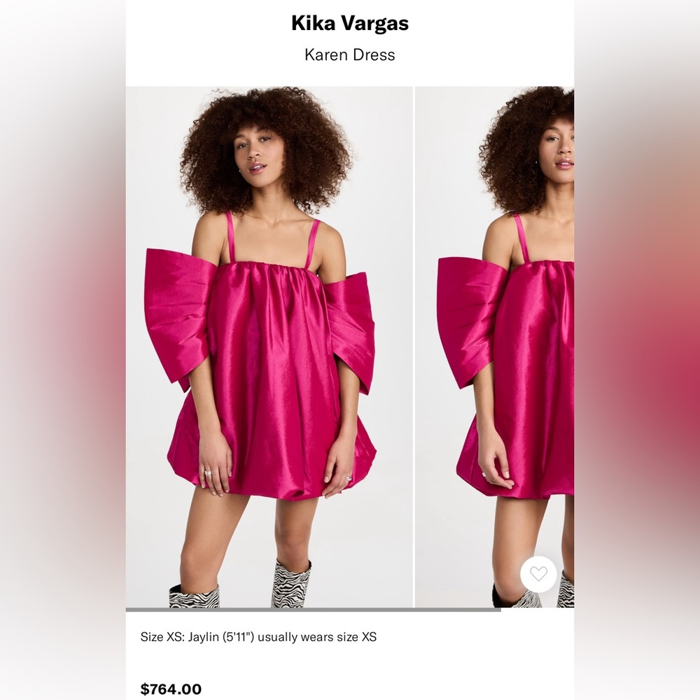 Kiki Vargas Karen Bow Detail Mini Dress - Picture 5 of 6